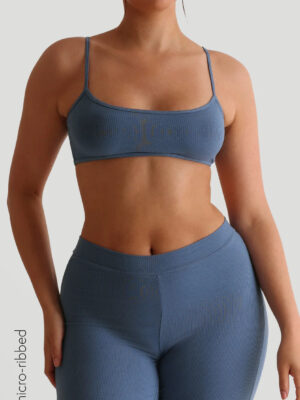 Slip-On Micro-Ribbed Bralette